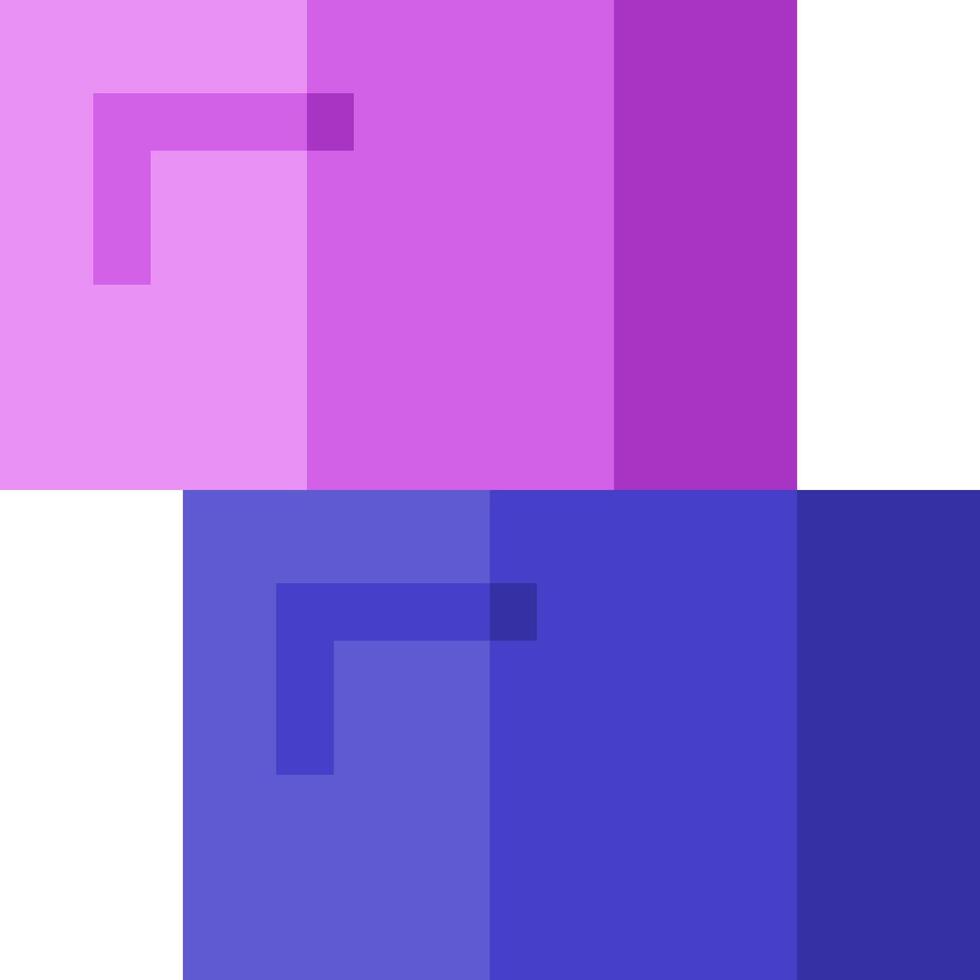 A purple and blue square with a square in the middle vector
