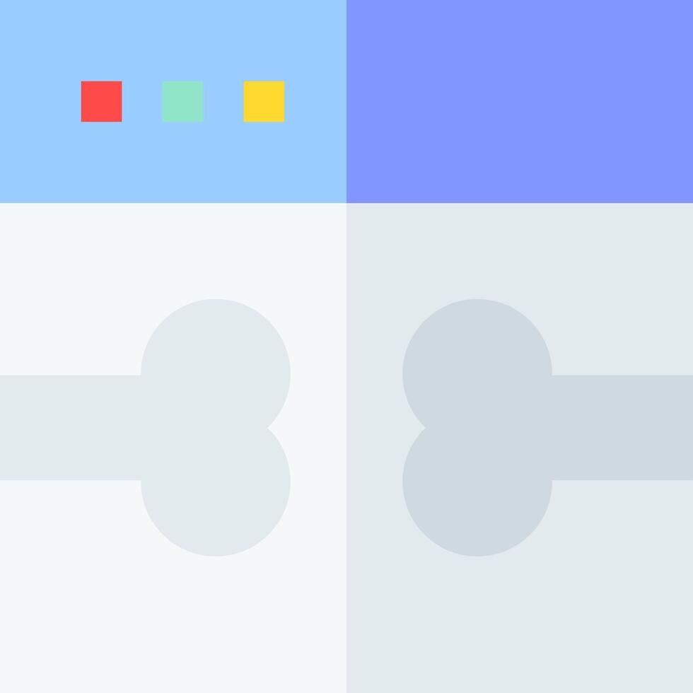 A white and blue background with a blue and yellow square vector