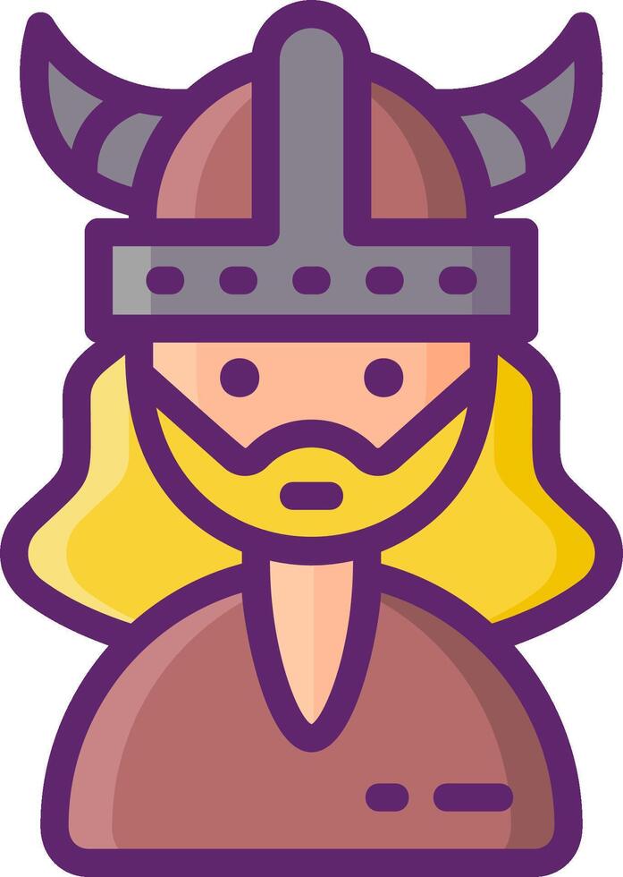 Viking icon illustration vector