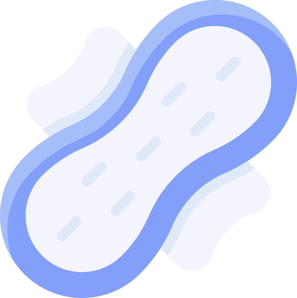 A blue and white sanitary pad icon vector