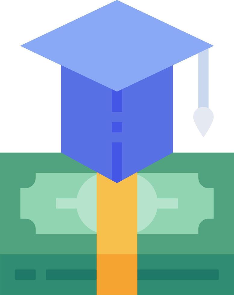 How to pay for college with a student loan vector
