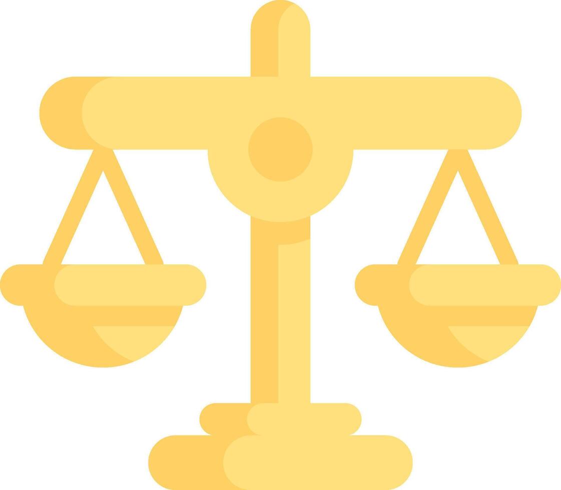 A scale of justice icon vector