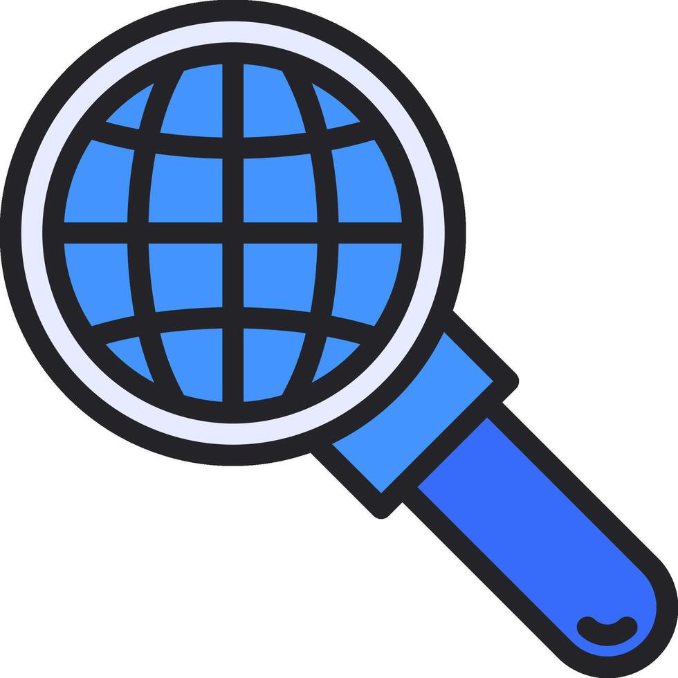 Magnifying glass icon illustration design vector