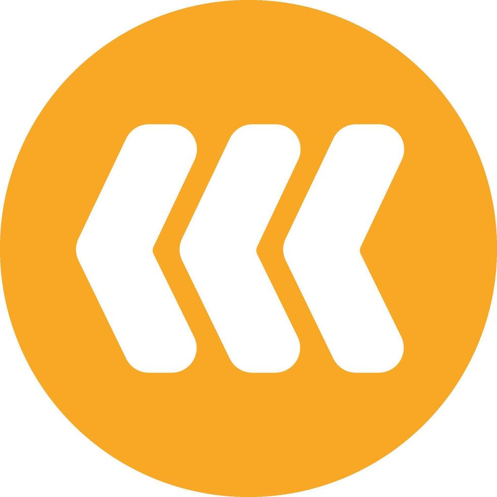 A yellow circle with an arrow pointing to the right vector