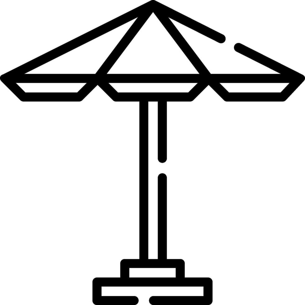 An umbrella icon on a white background vector