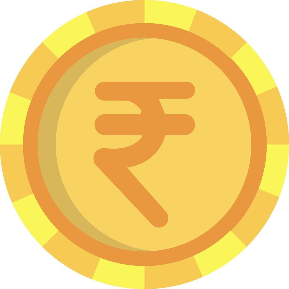 Indian rupee coin vector