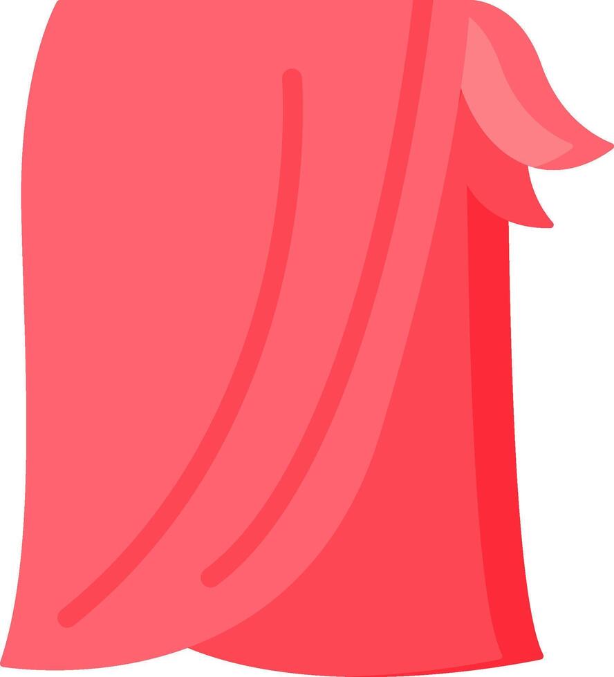 A pink towel on a white background vector