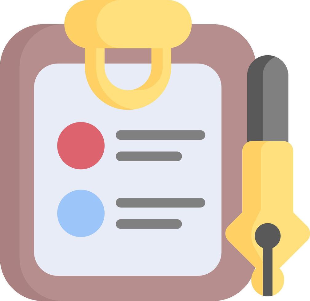 Clipboard with pen and check box icon vector