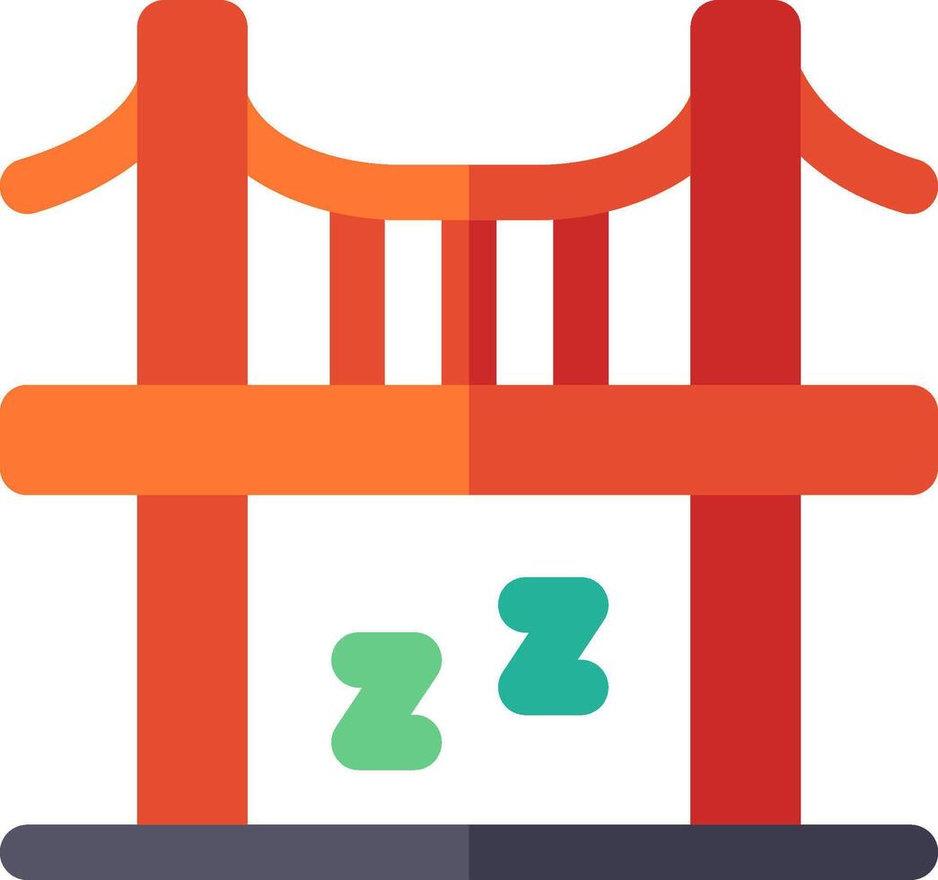 A bridge with a sign that says sleep vector