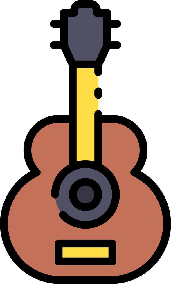 A guitar icon on a white background vector