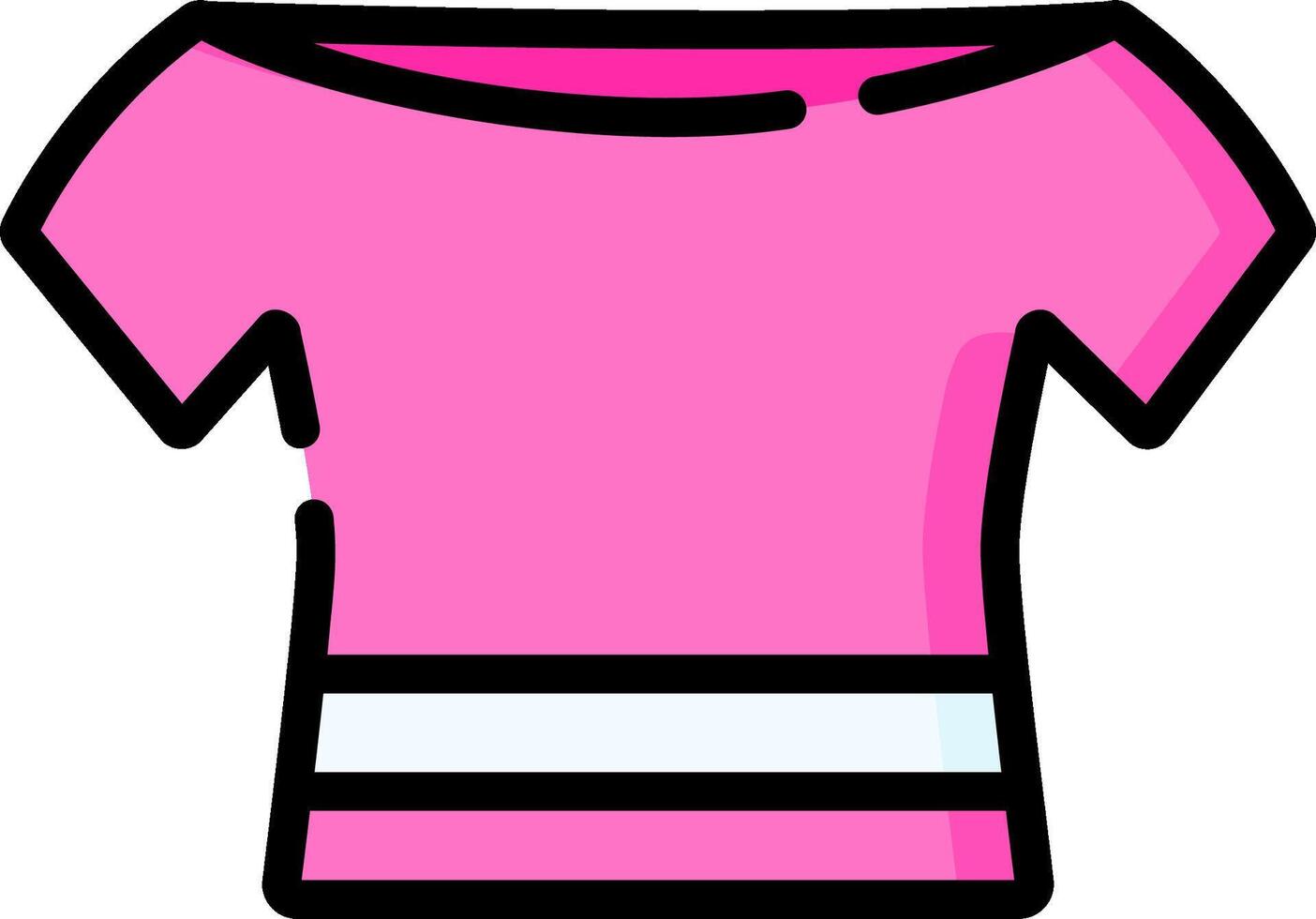 Pink t shirt clip art vector