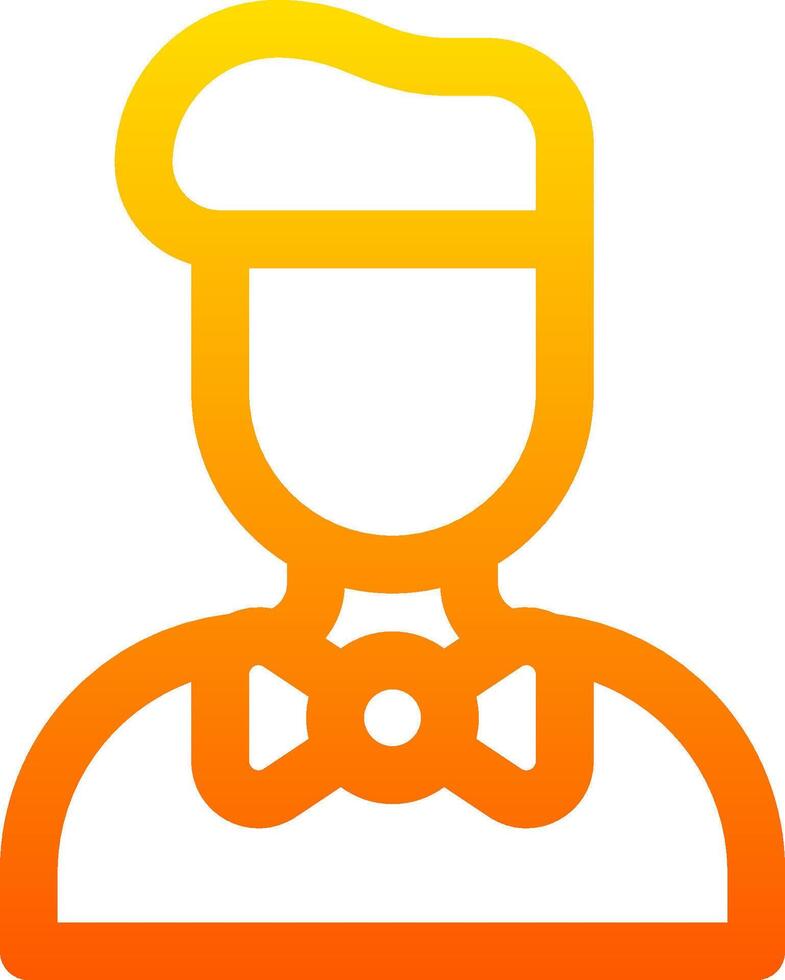 A man in a hat and tie icon vector