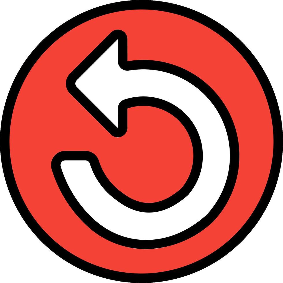 A red circle with an arrow pointing to the right vector