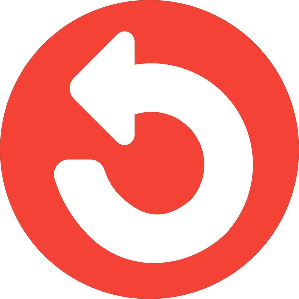A red circle with an arrow pointing to the right vector