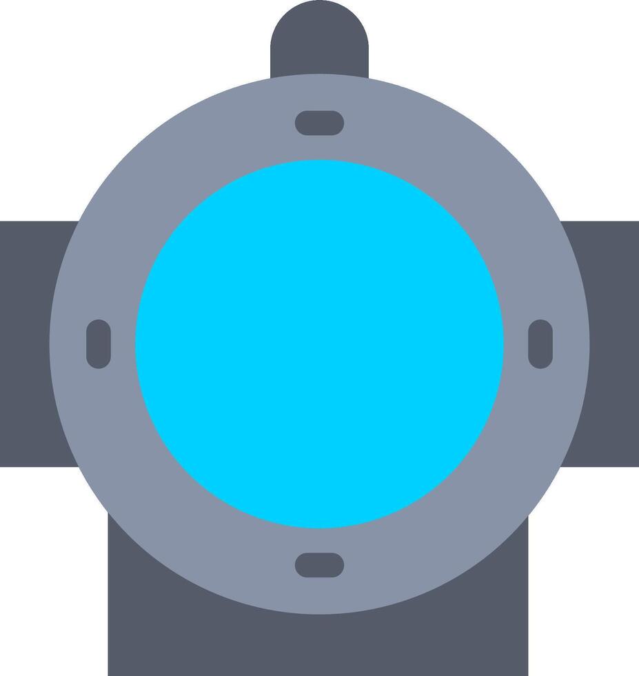 A blue light on a white background vector