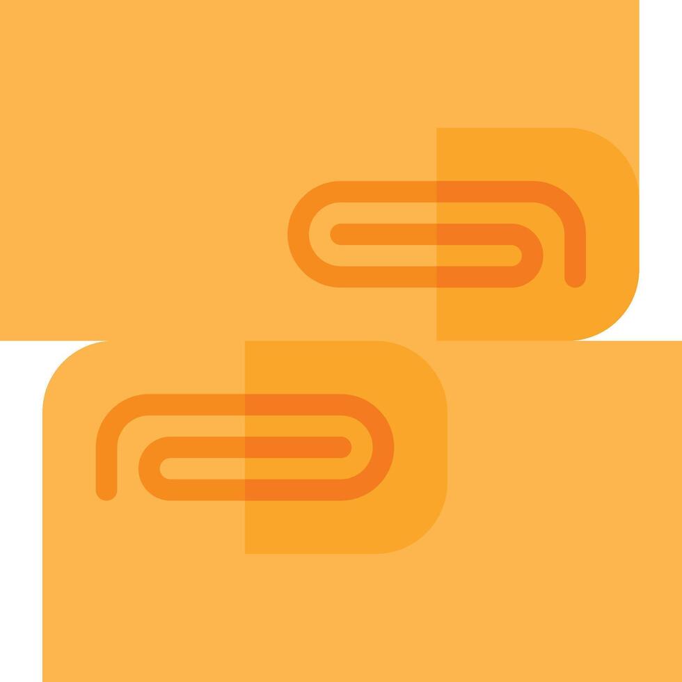 Two orange squares with a yellow background vector