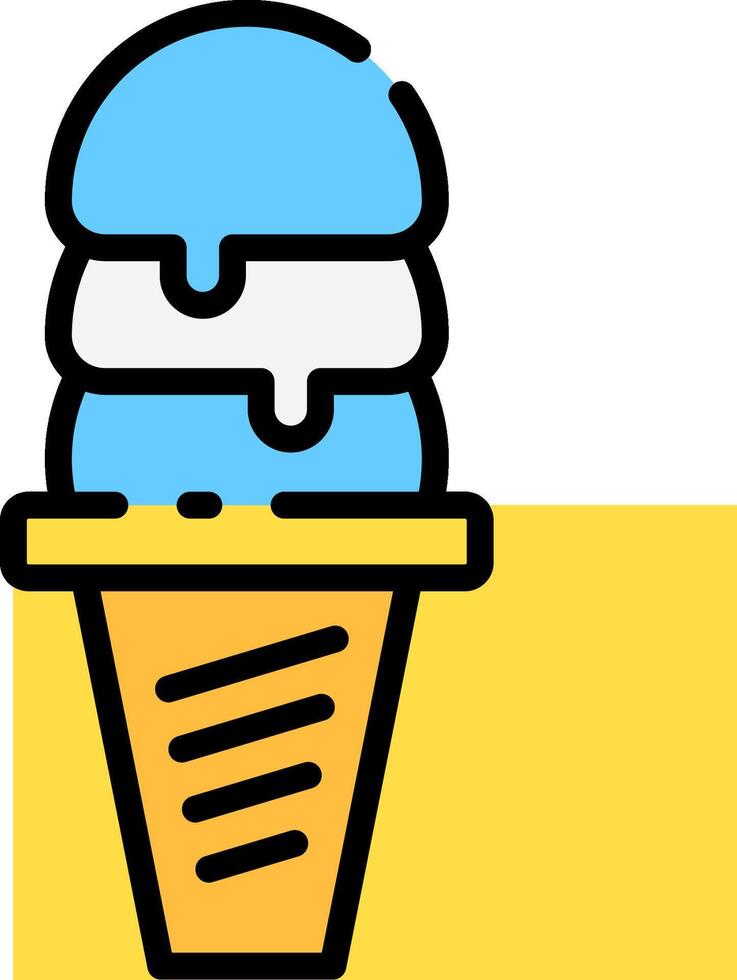 Ice cream icon illustration vector