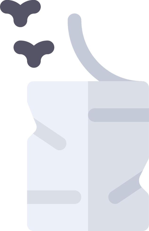 A white bag with a black bird flying out of it vector