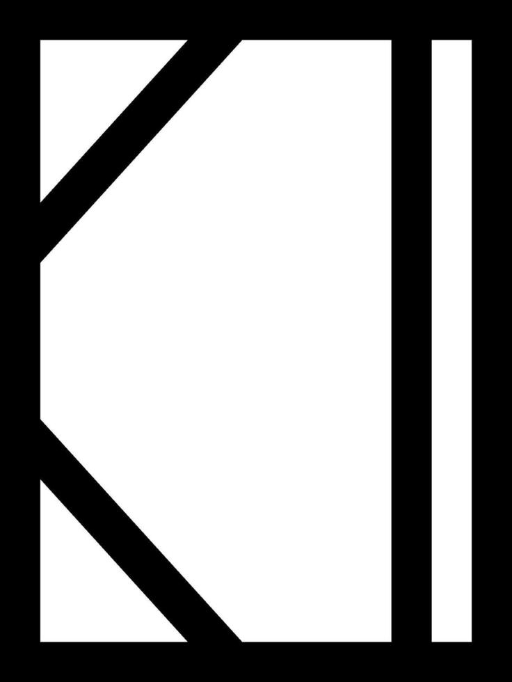 The k logo in black and white vector