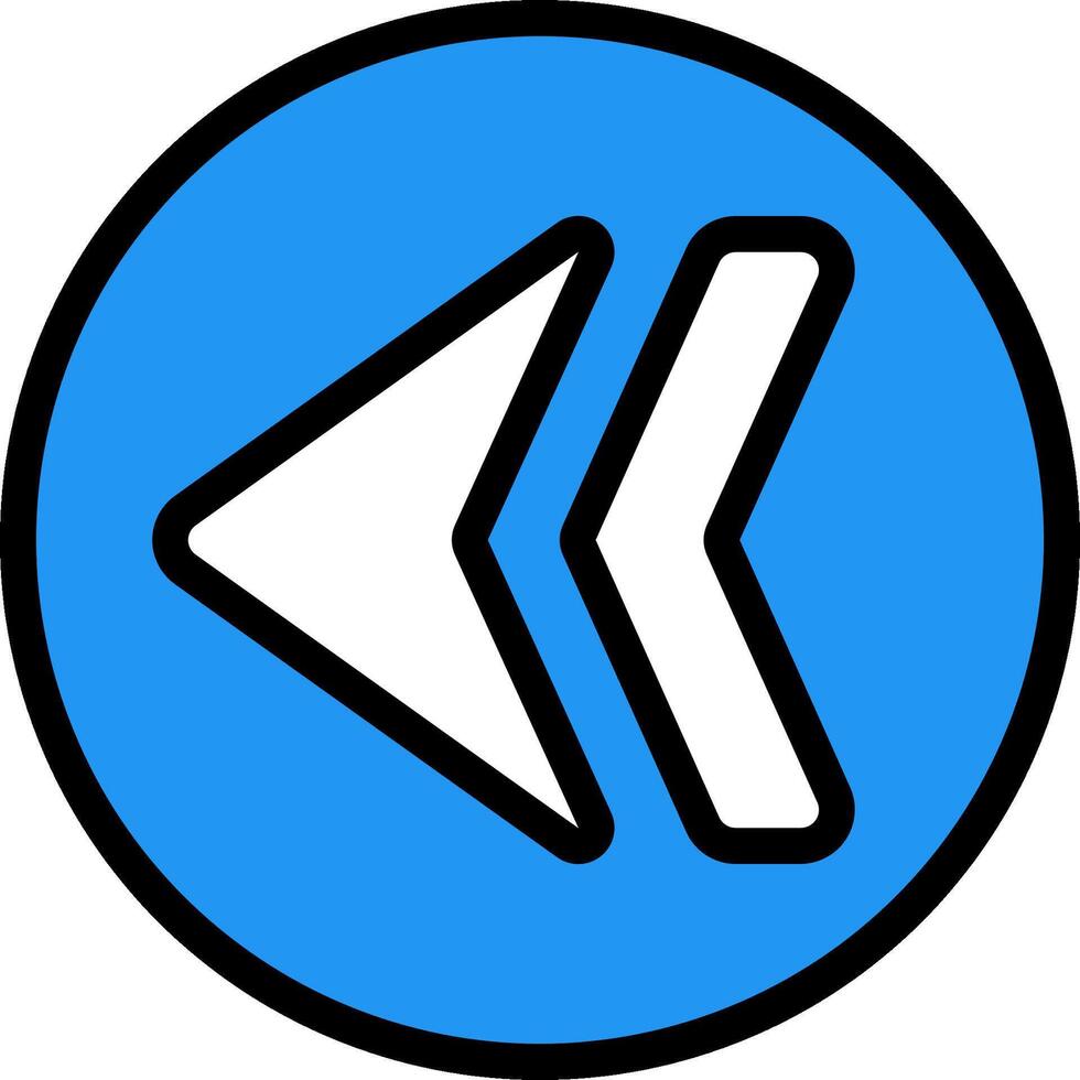 A blue and white arrow pointing in the direction of the arrow vector