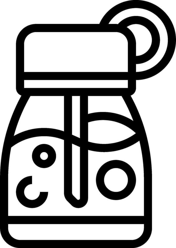 A jar with a lid and a spoon in it vector