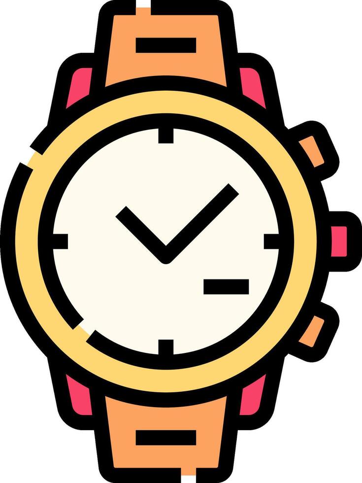 A watch icon on a white background vector