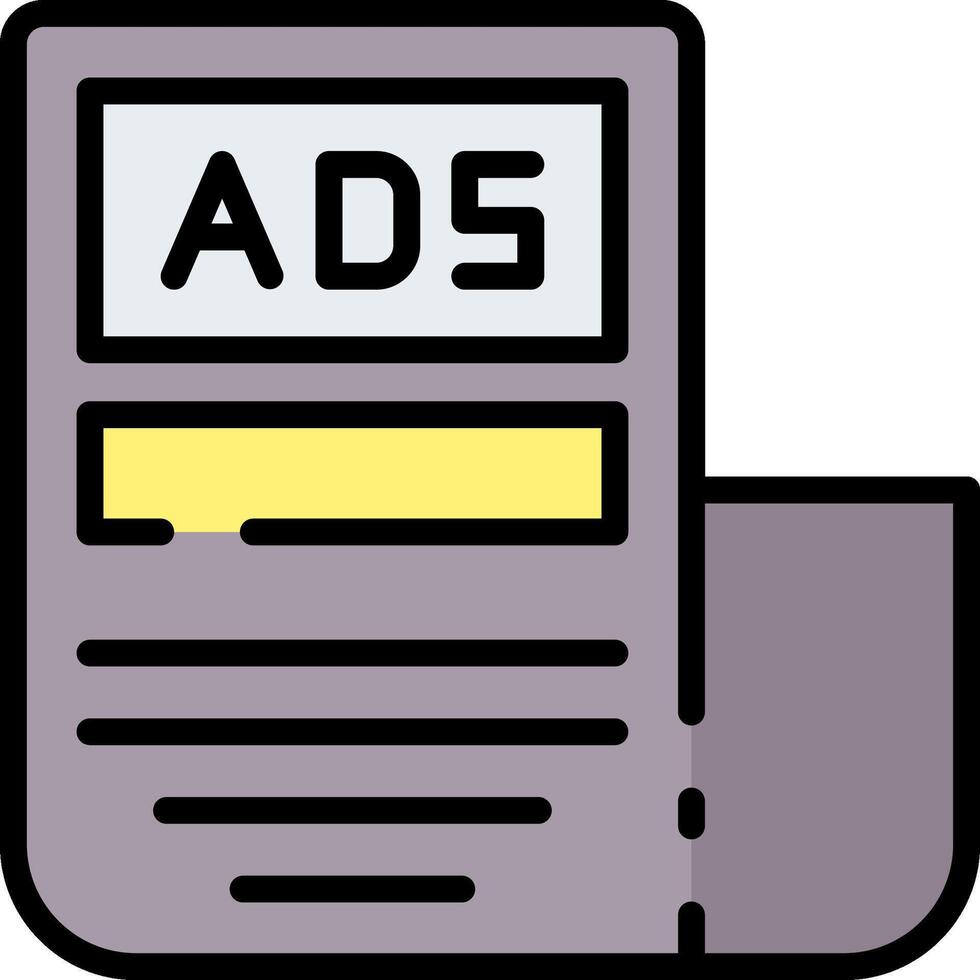 Ads icon illustration vector