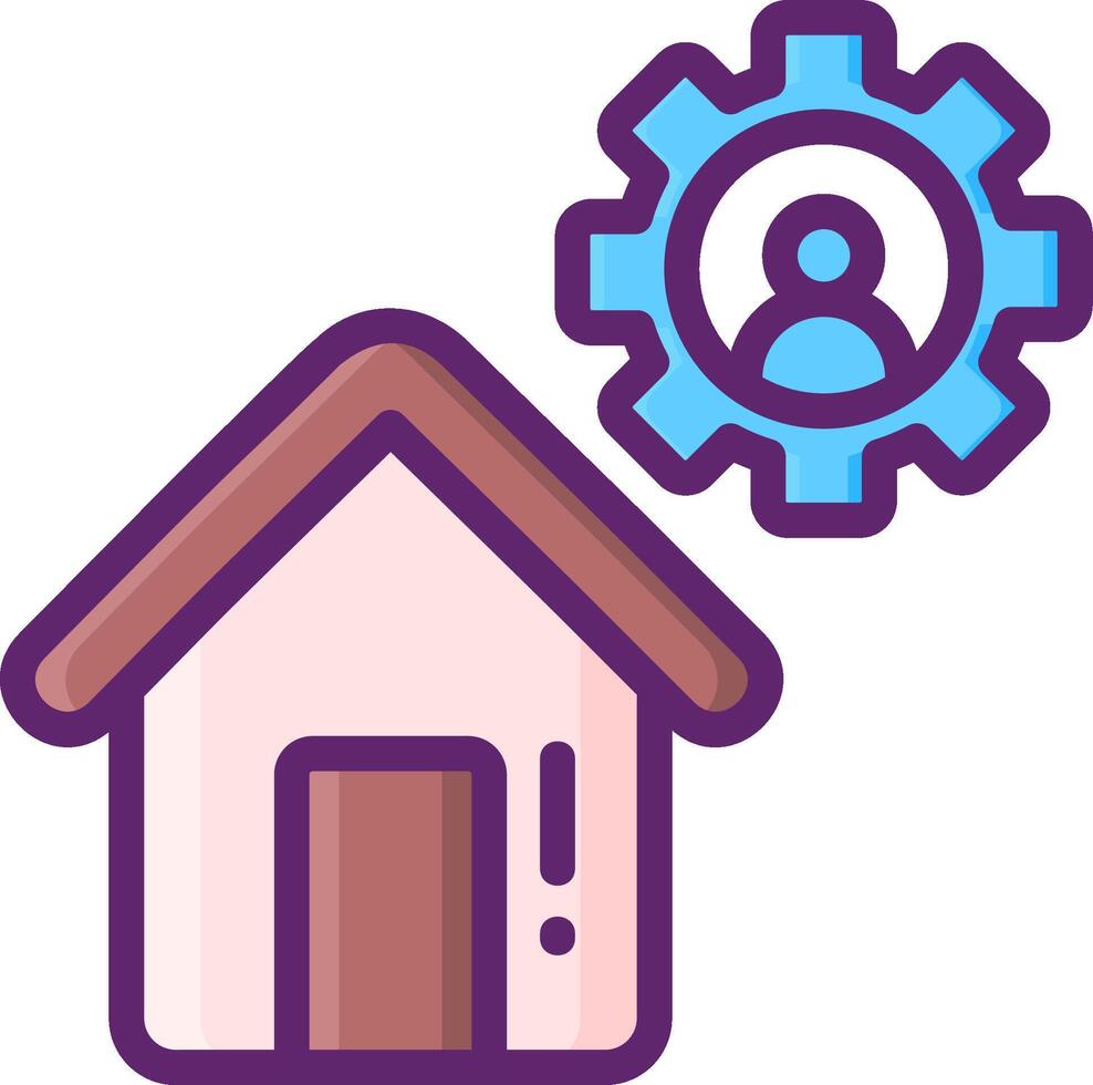 Home automation icon illustration vector