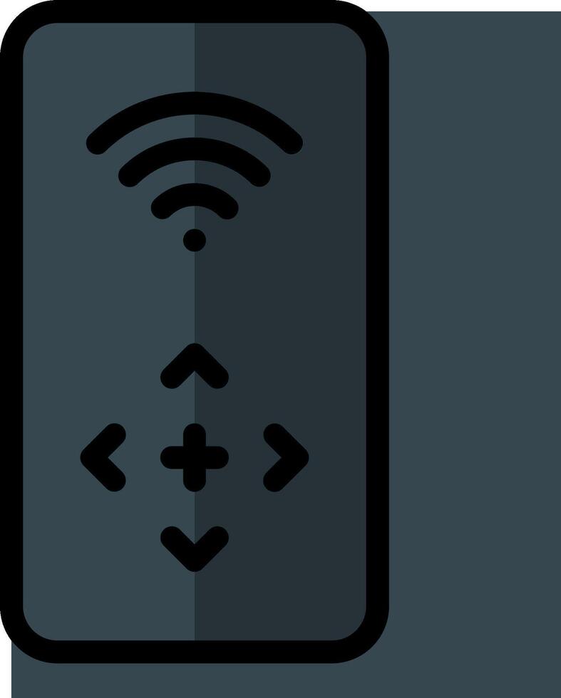 A remote control with a wifi symbol on it vector
