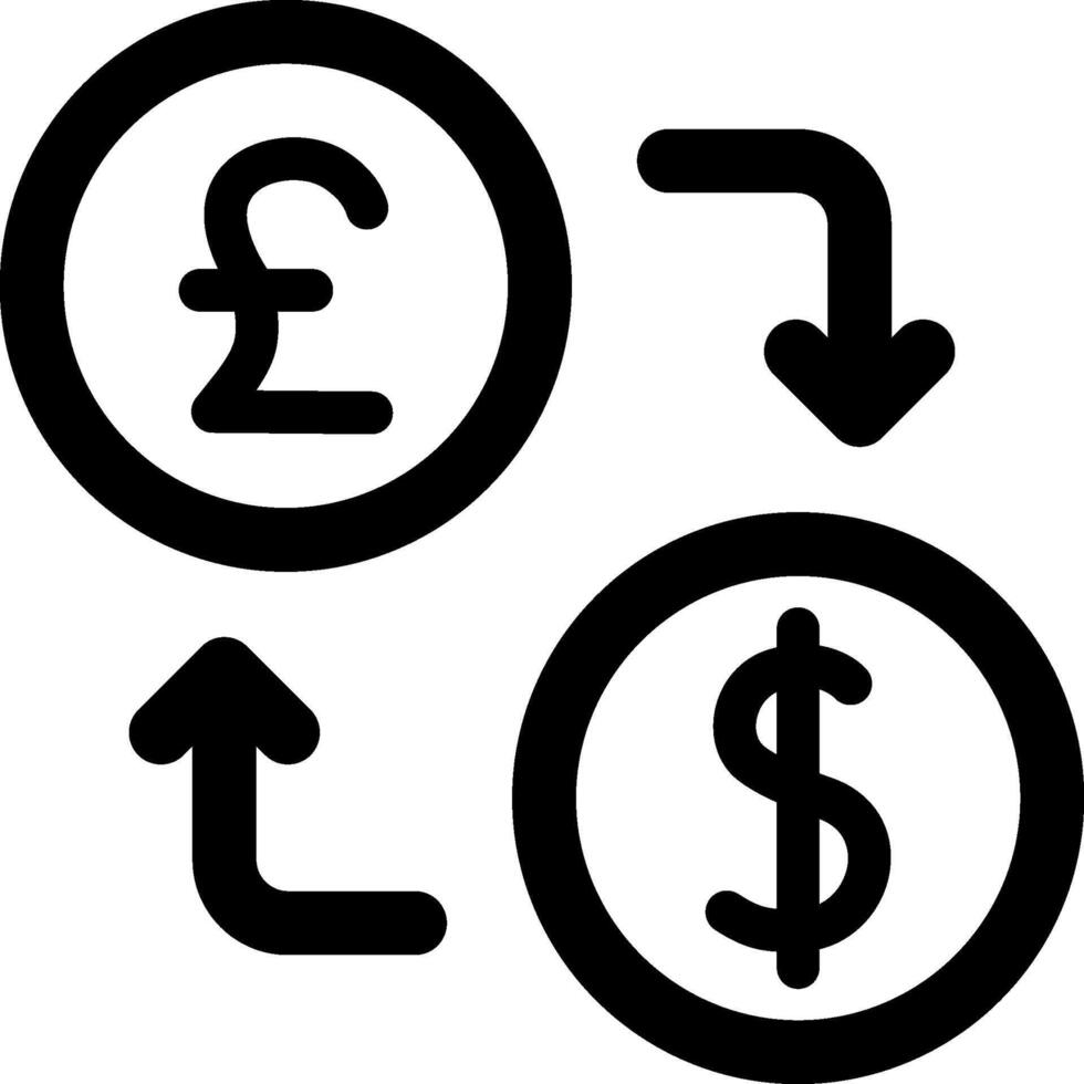 Currency exchange rate icon vector