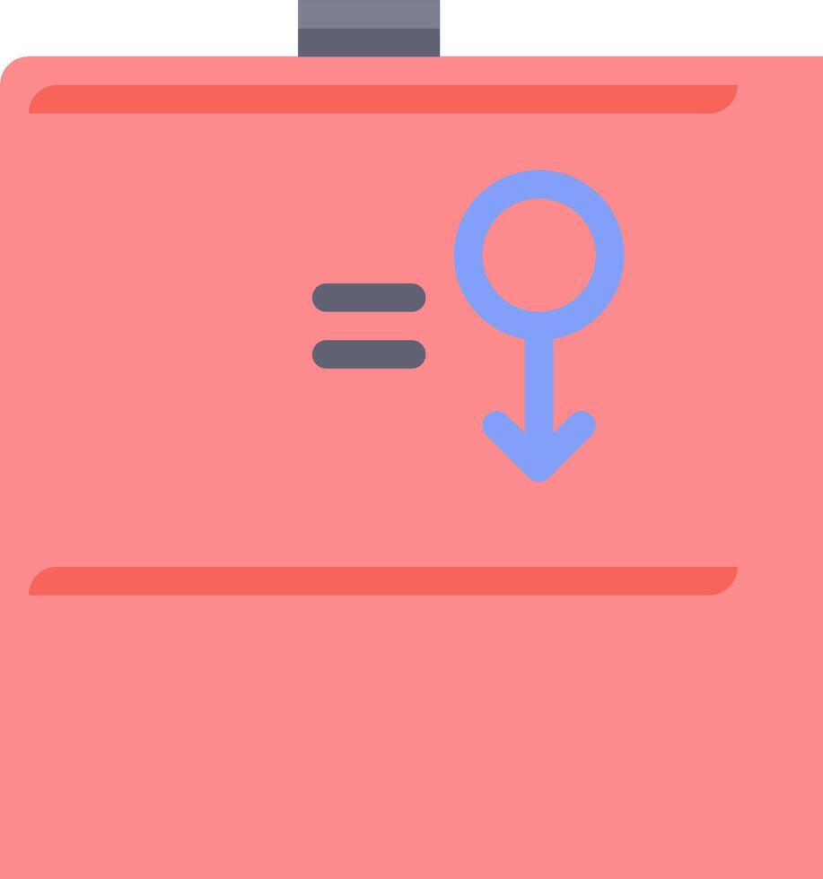 A pink briefcase with a blue arrow pointing to it vector