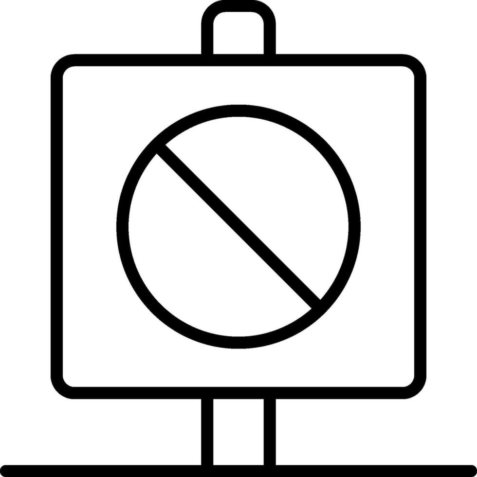 No entry sign illustration vector