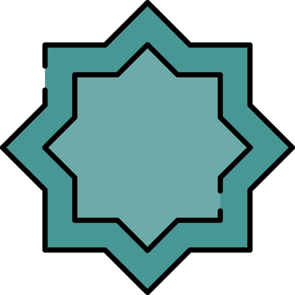 A blue star with a white background vector