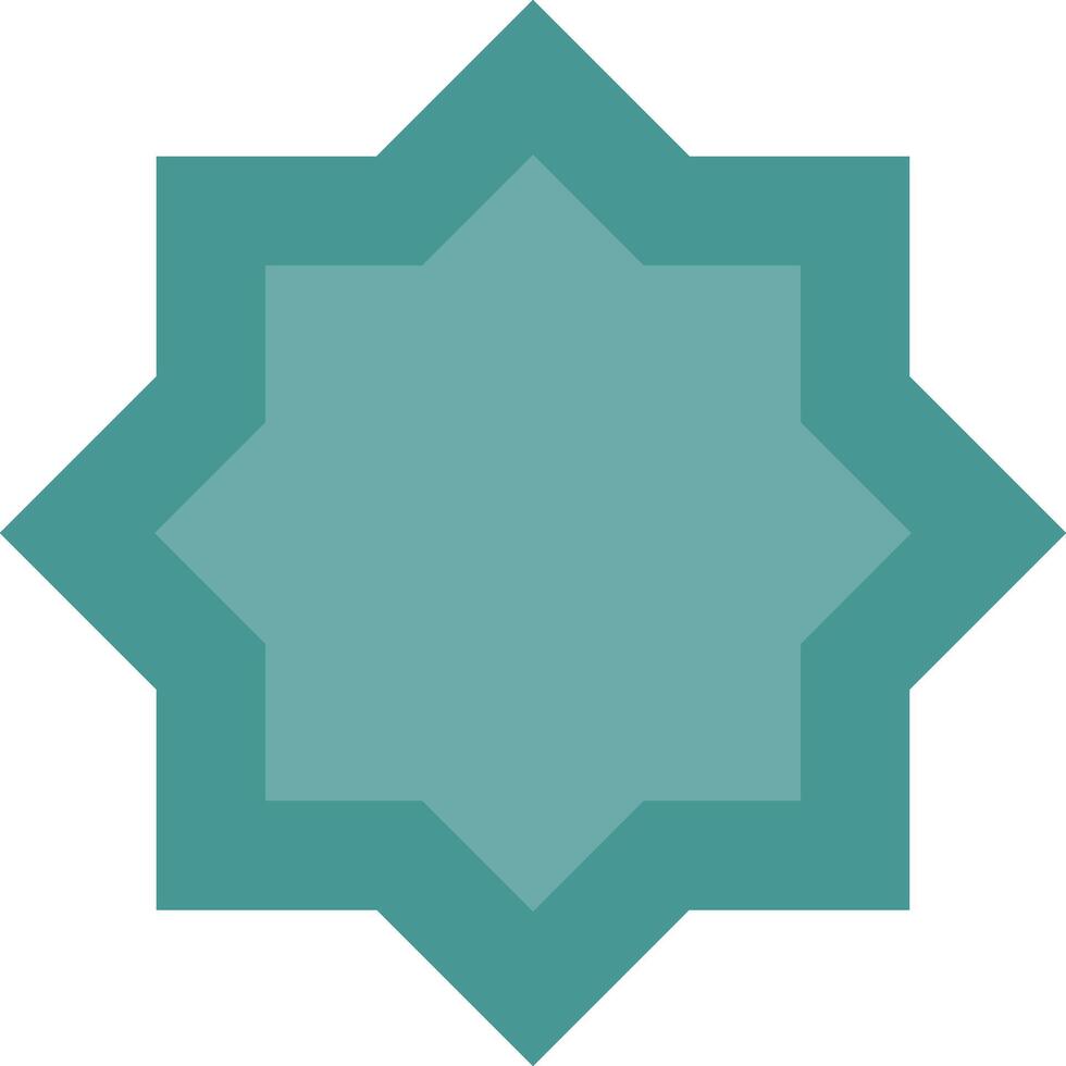 A teal star with a white background vector