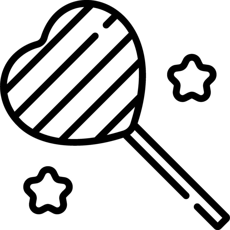 A lollipop with stars on it vector