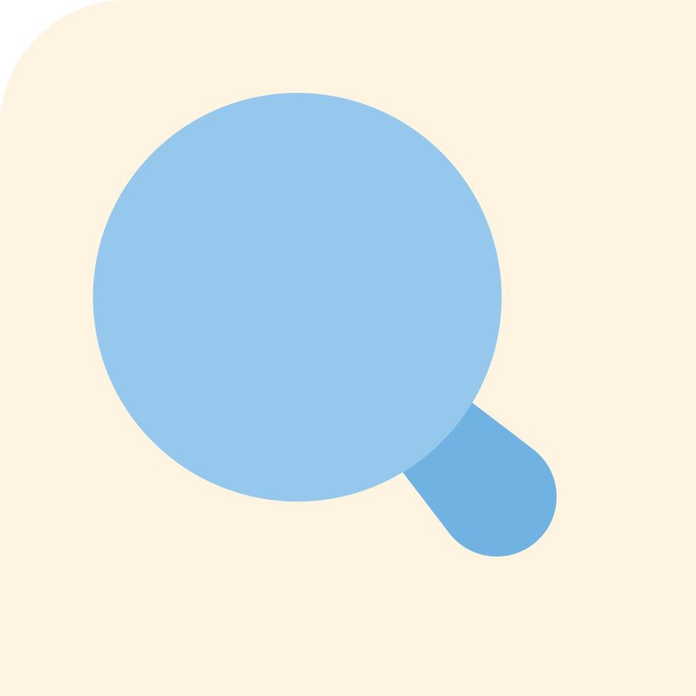 A blue magnifying glass icon on a white background vector