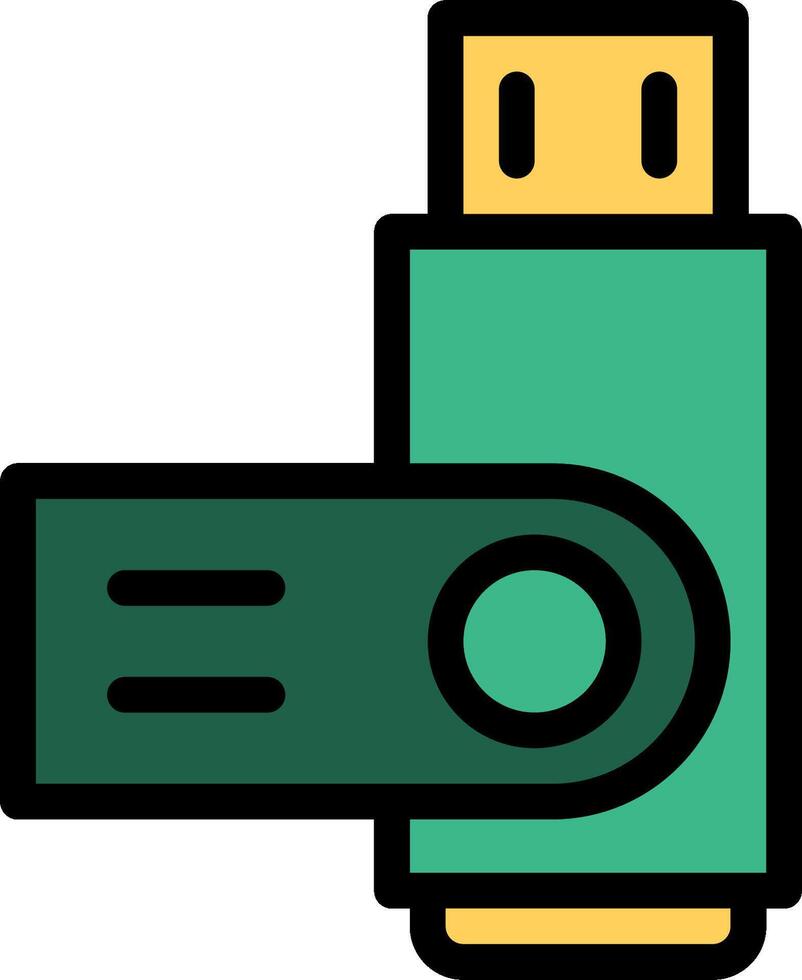 Usb drive icon illustration vector