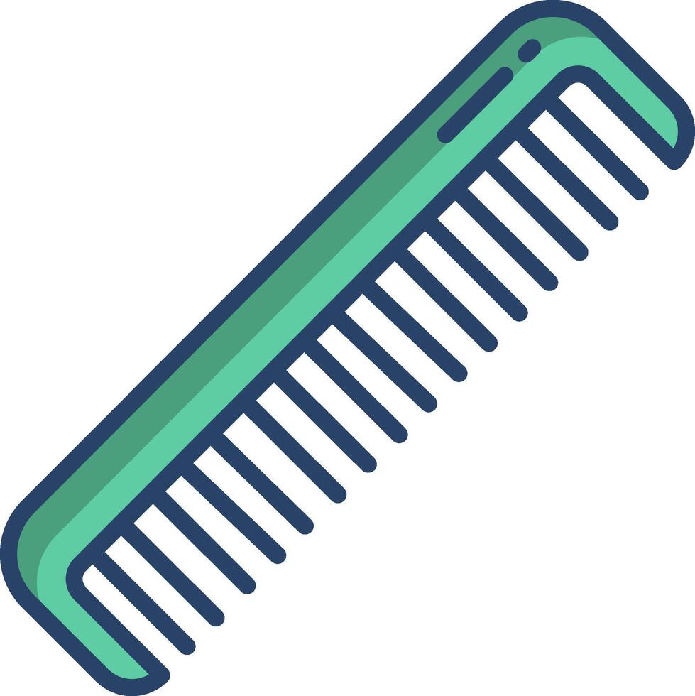 A comb on a white background vector