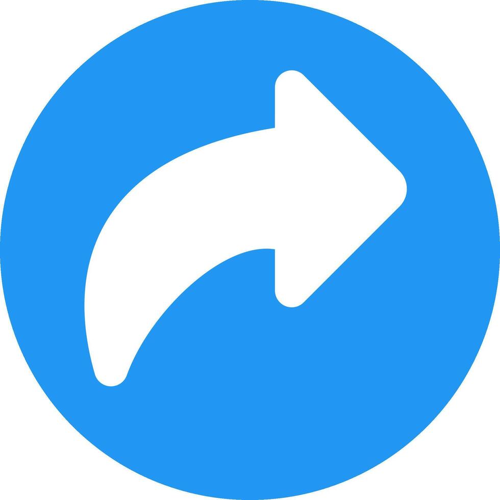 A blue circle with an arrow pointing to the left vector