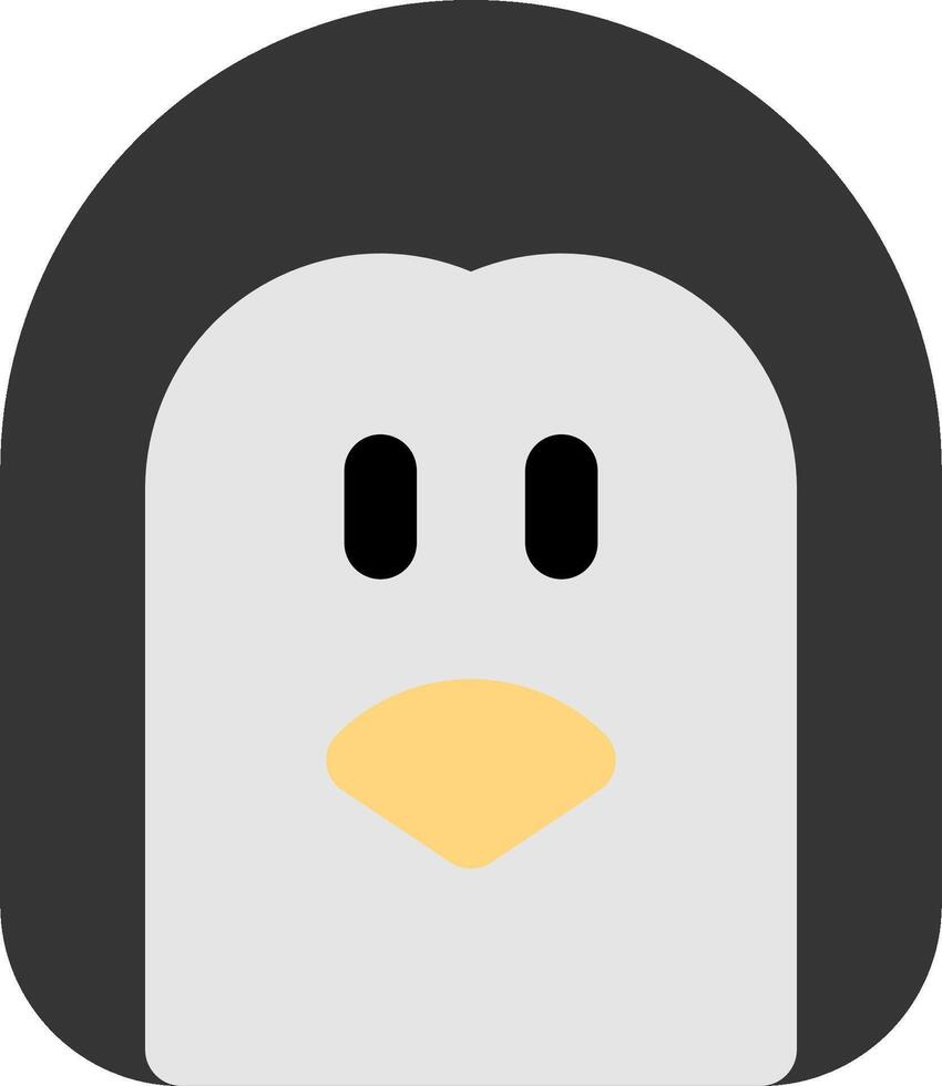 A penguin icon on a white background vector