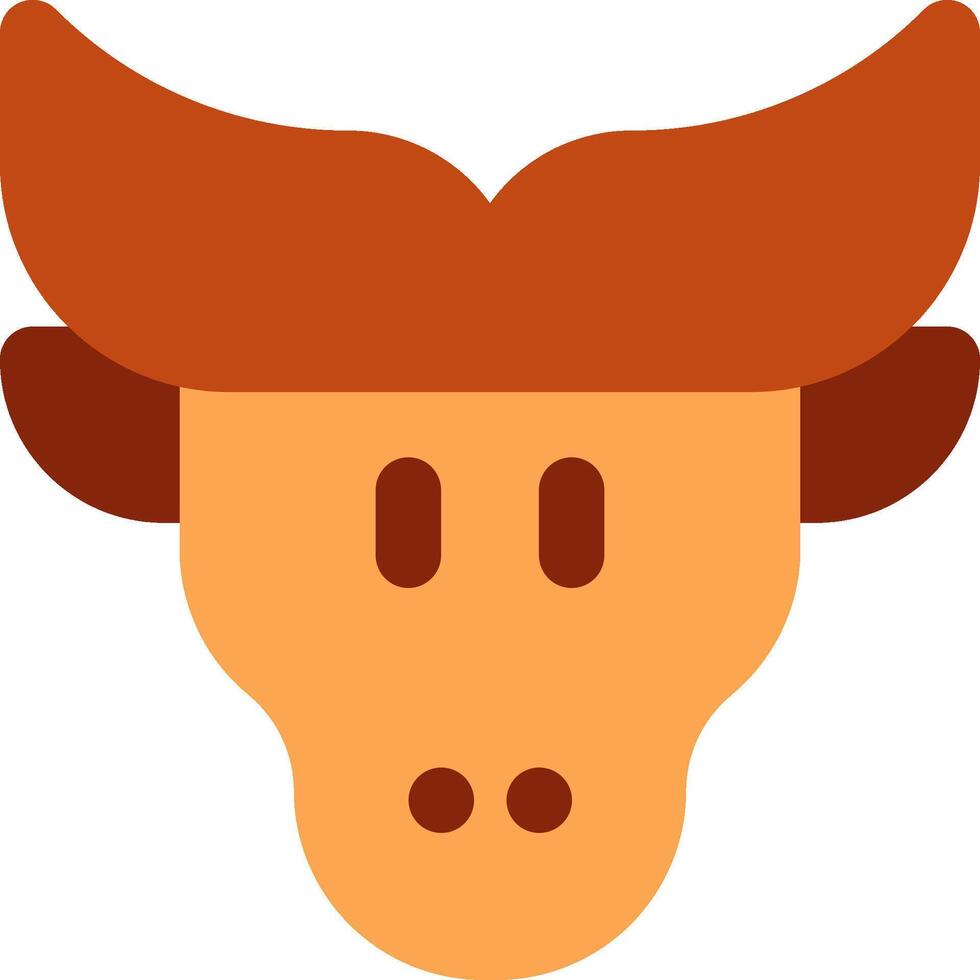 A bull head icon on a white background vector