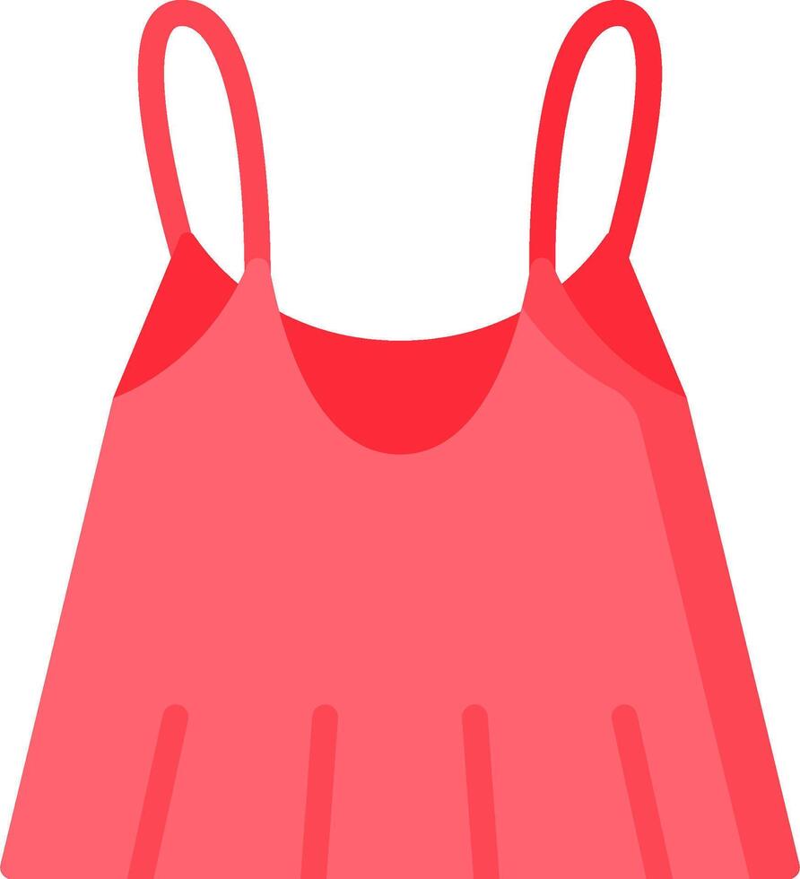 A pink tank top with a red bow vector