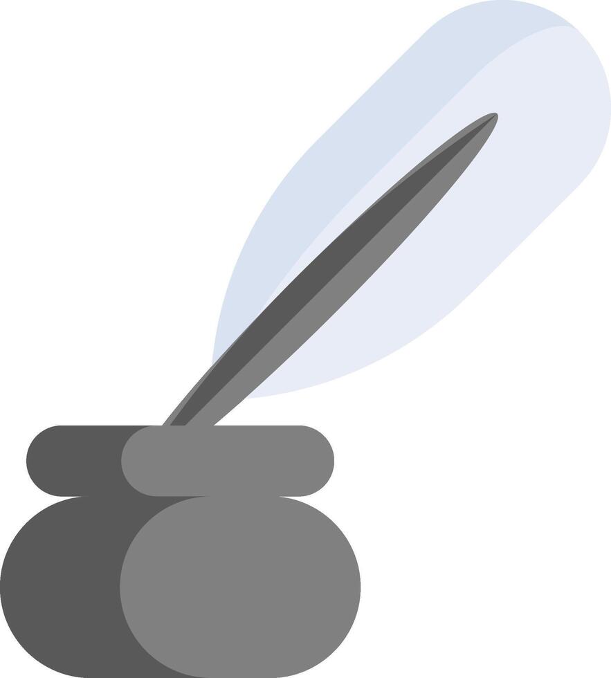 A pen and inkpot icon on a white background vector