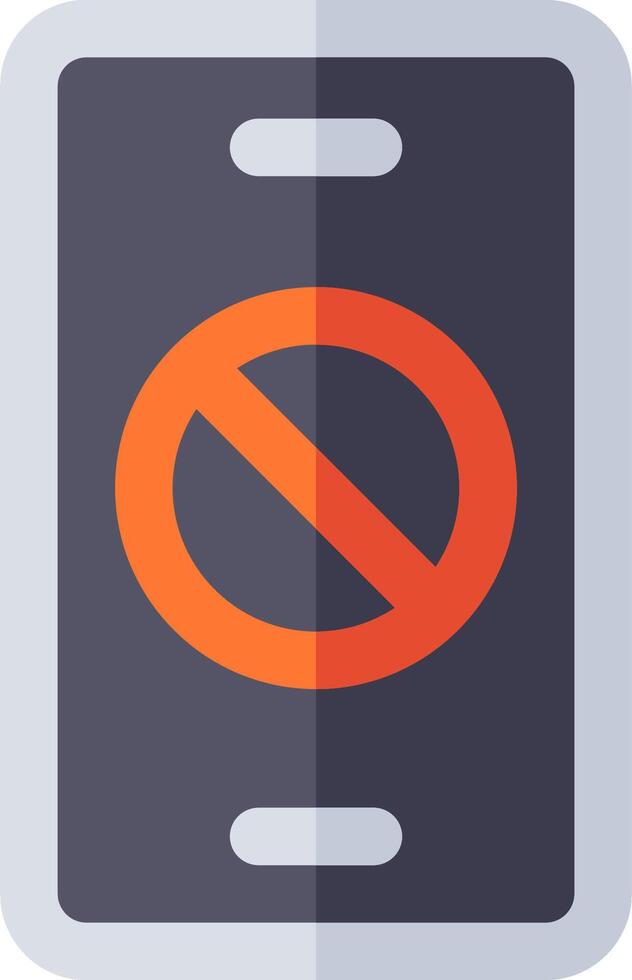 No phone sign icon vector