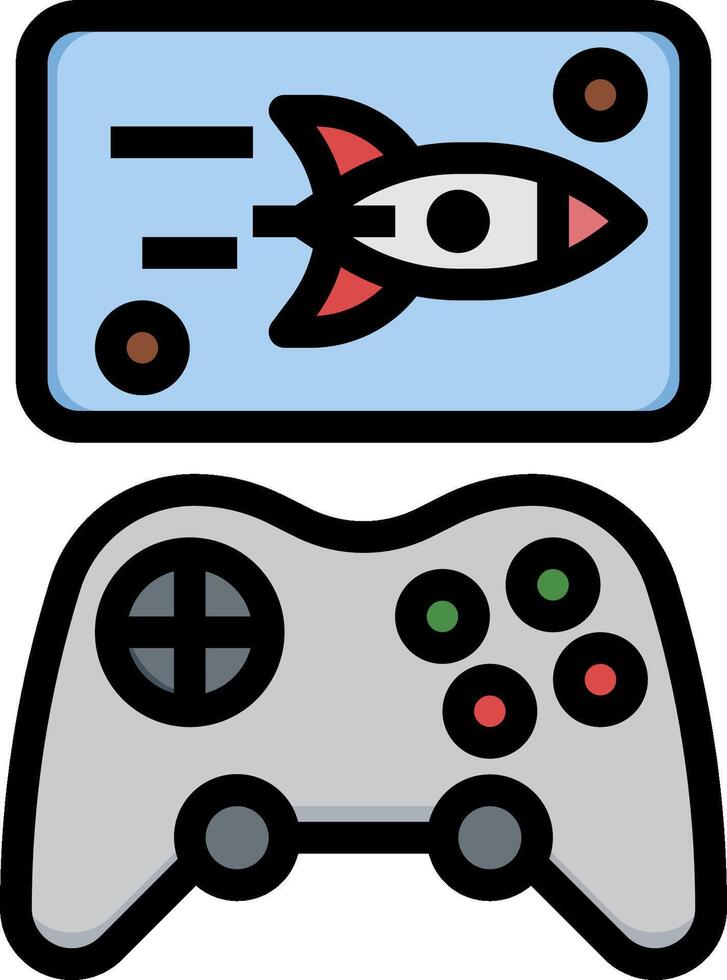 A game controller and a rocket vector