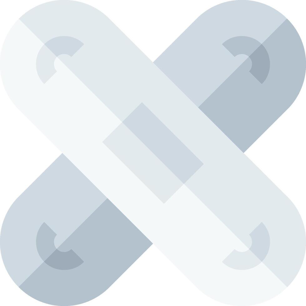 A flat icon of a bandage vector