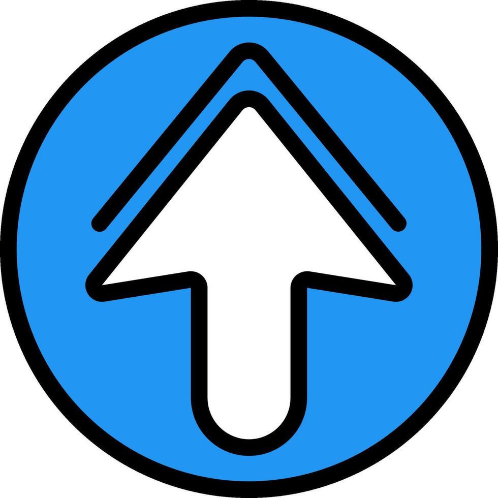 Up arrow icon vector