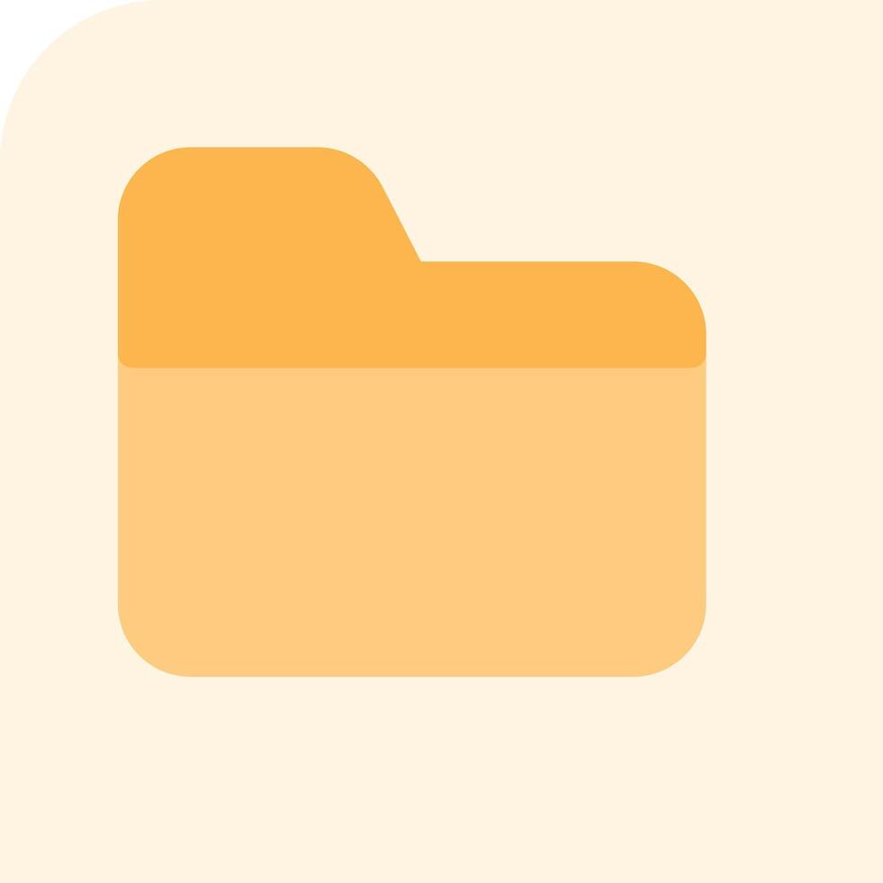 A folder icon with a yellow folder vector