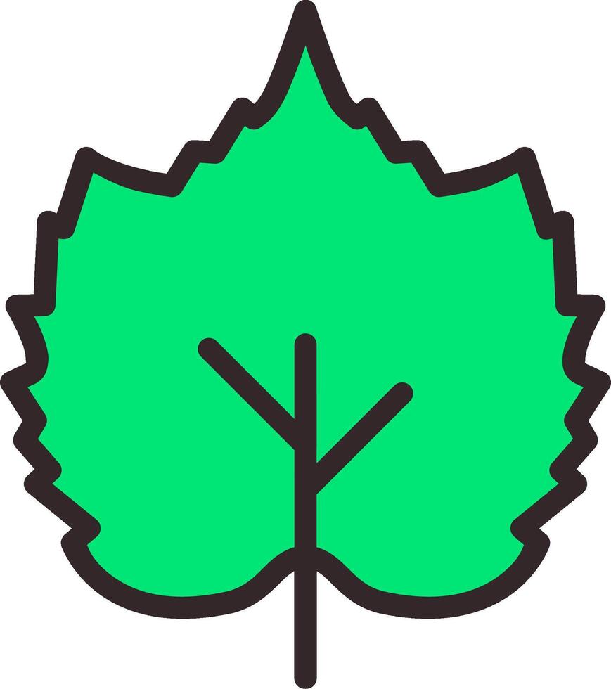 A green leaf icon on a white background vector