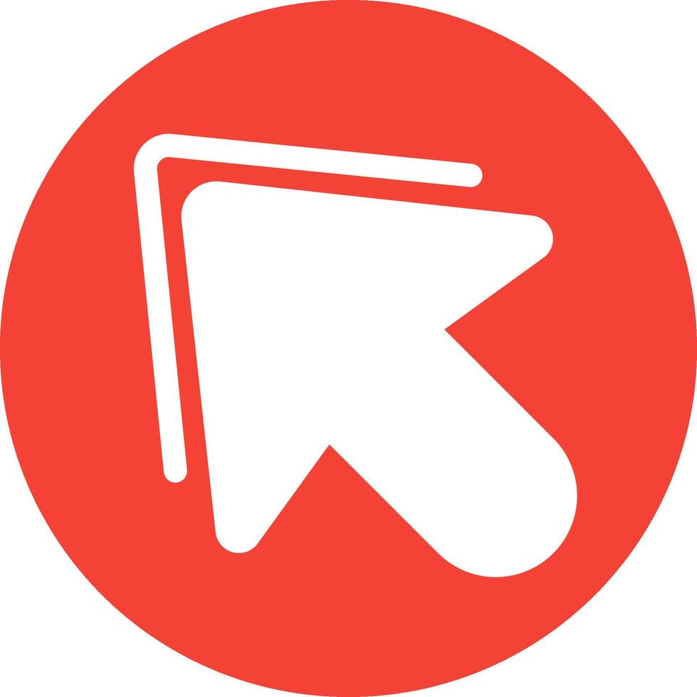 A red circle with an arrow pointing to the left vector